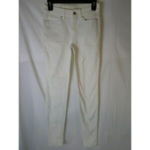 White House Black Market The Skinny Womens White Jeans‎ Size 00